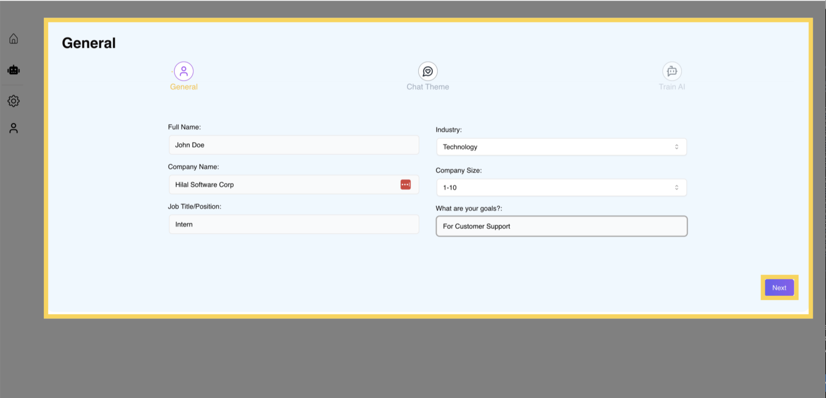 Create an AI Chatbot