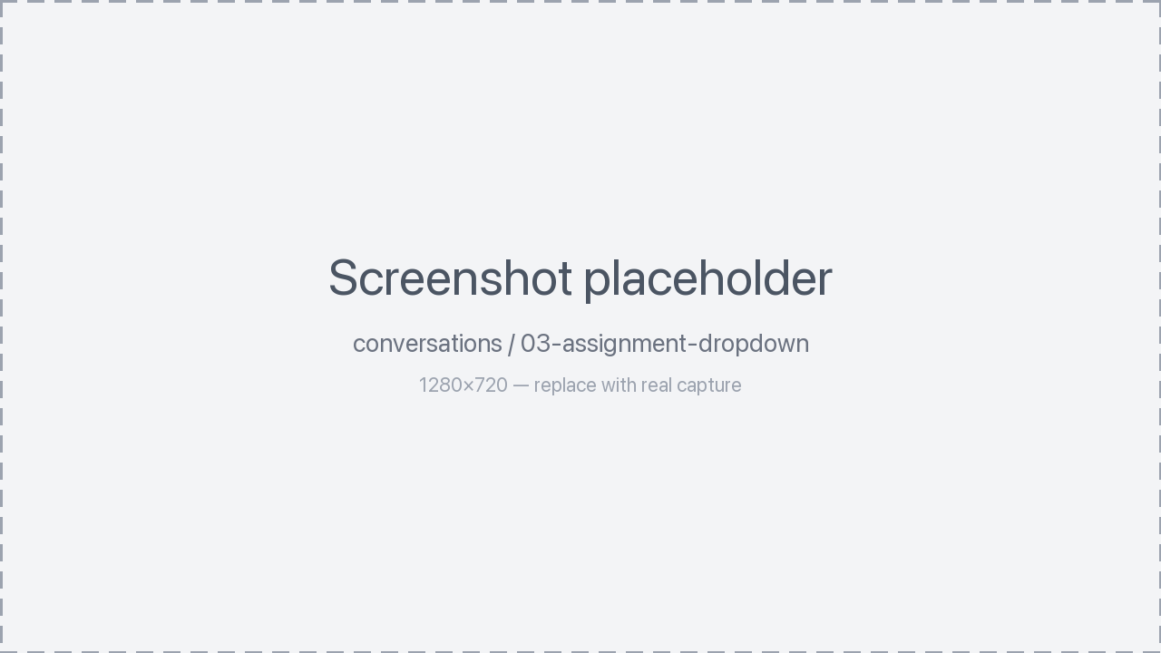 Assignment dropdown