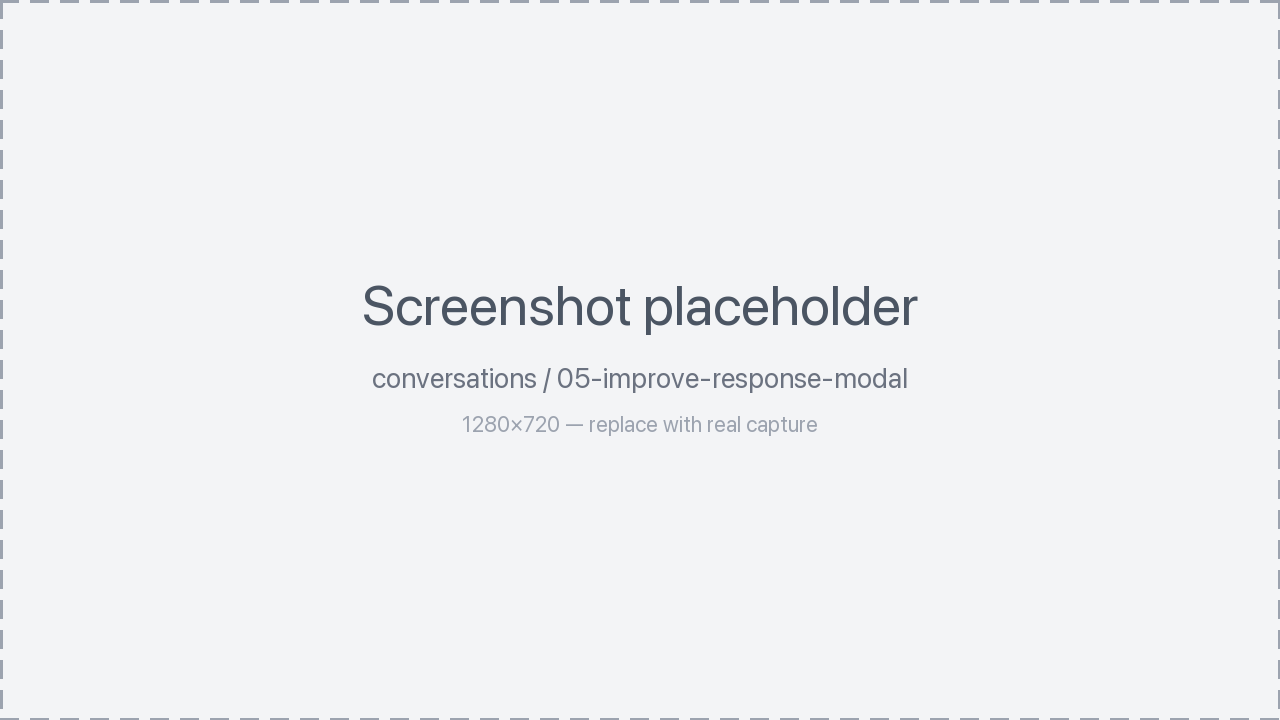 Improve modal