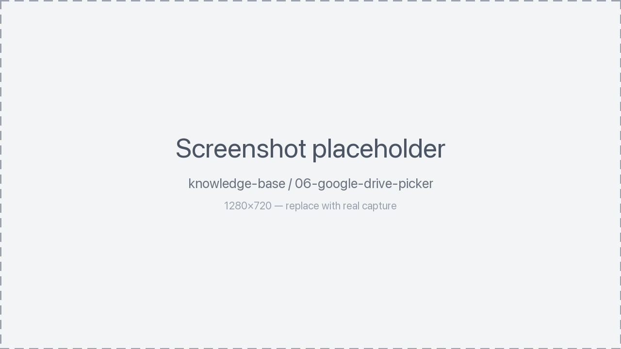 Google Drive picker
