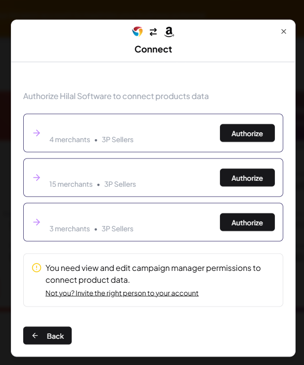 Merchant accounts authorization